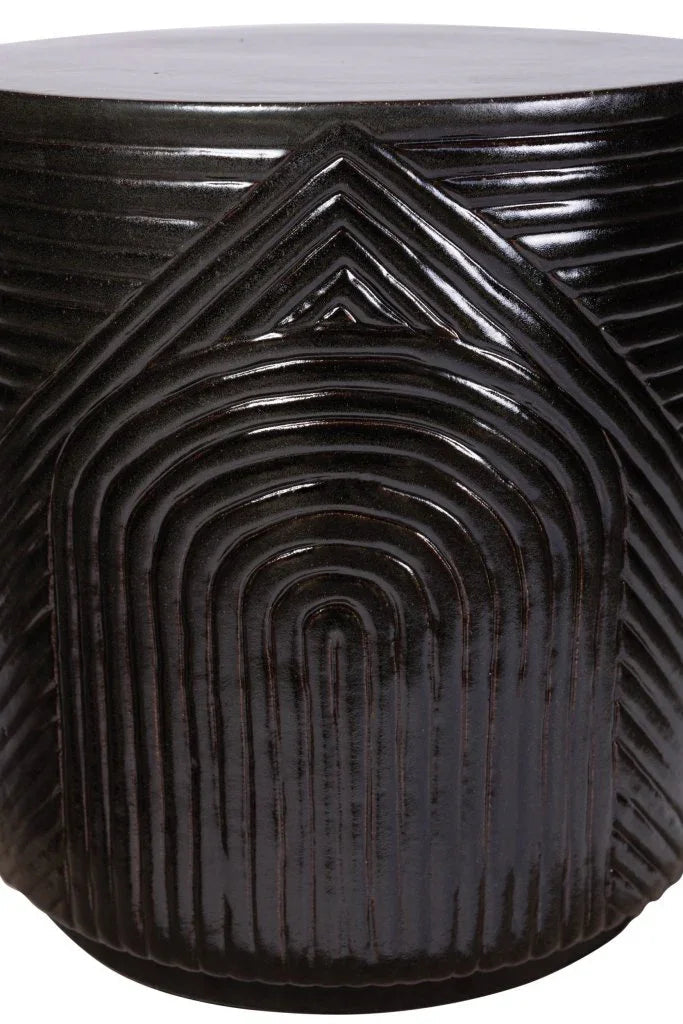 Serenity Textured Ceramic Patio Stool