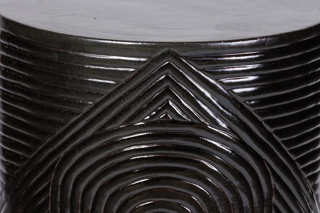 Serenity Textured Ceramic Patio Stool
