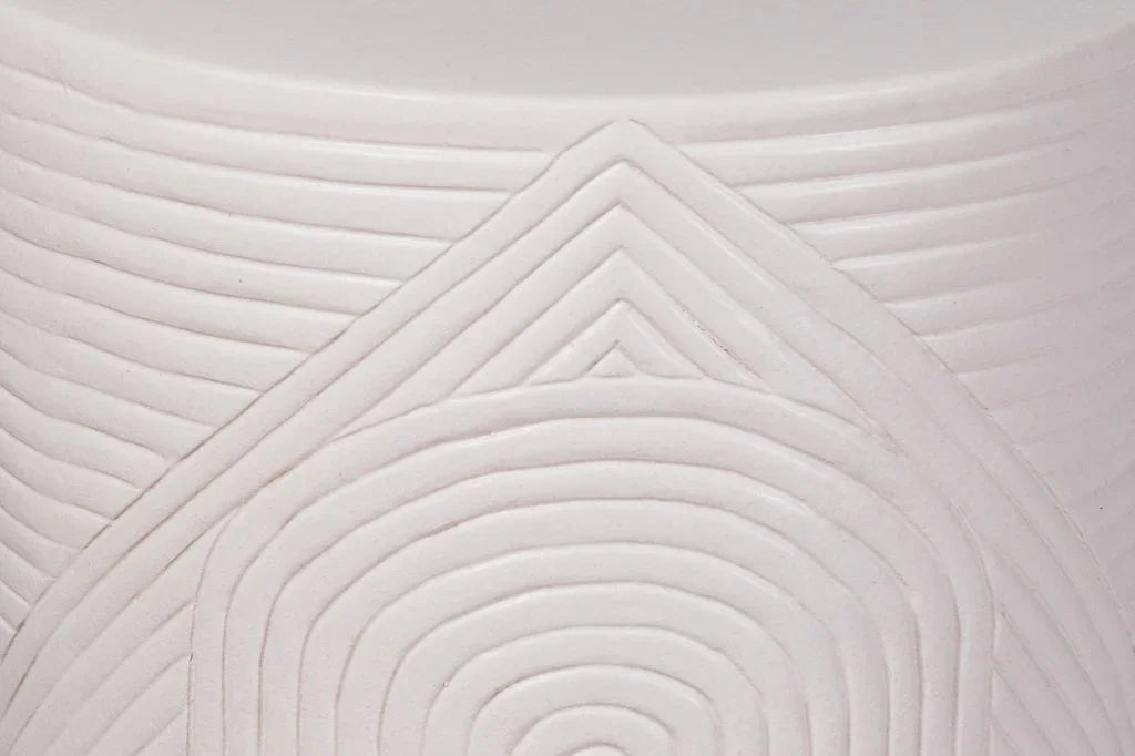 Serenity Textured Ceramic Patio Stool