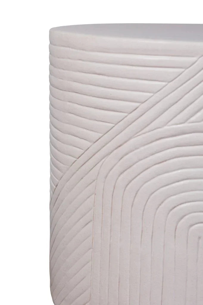 Serenity Textured Ceramic Patio Stool