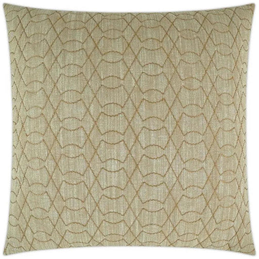 Shipka Brass Brown Throw Pillow With Insert