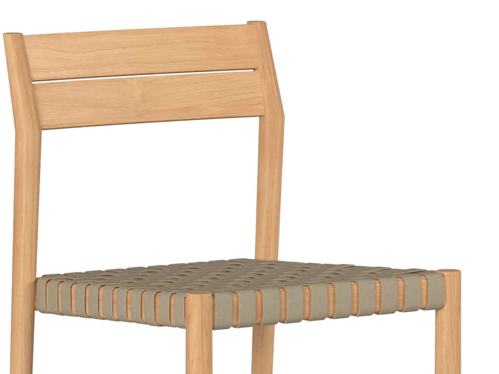 Siena Teak Woven Stackable Patio Armchair 4PC
