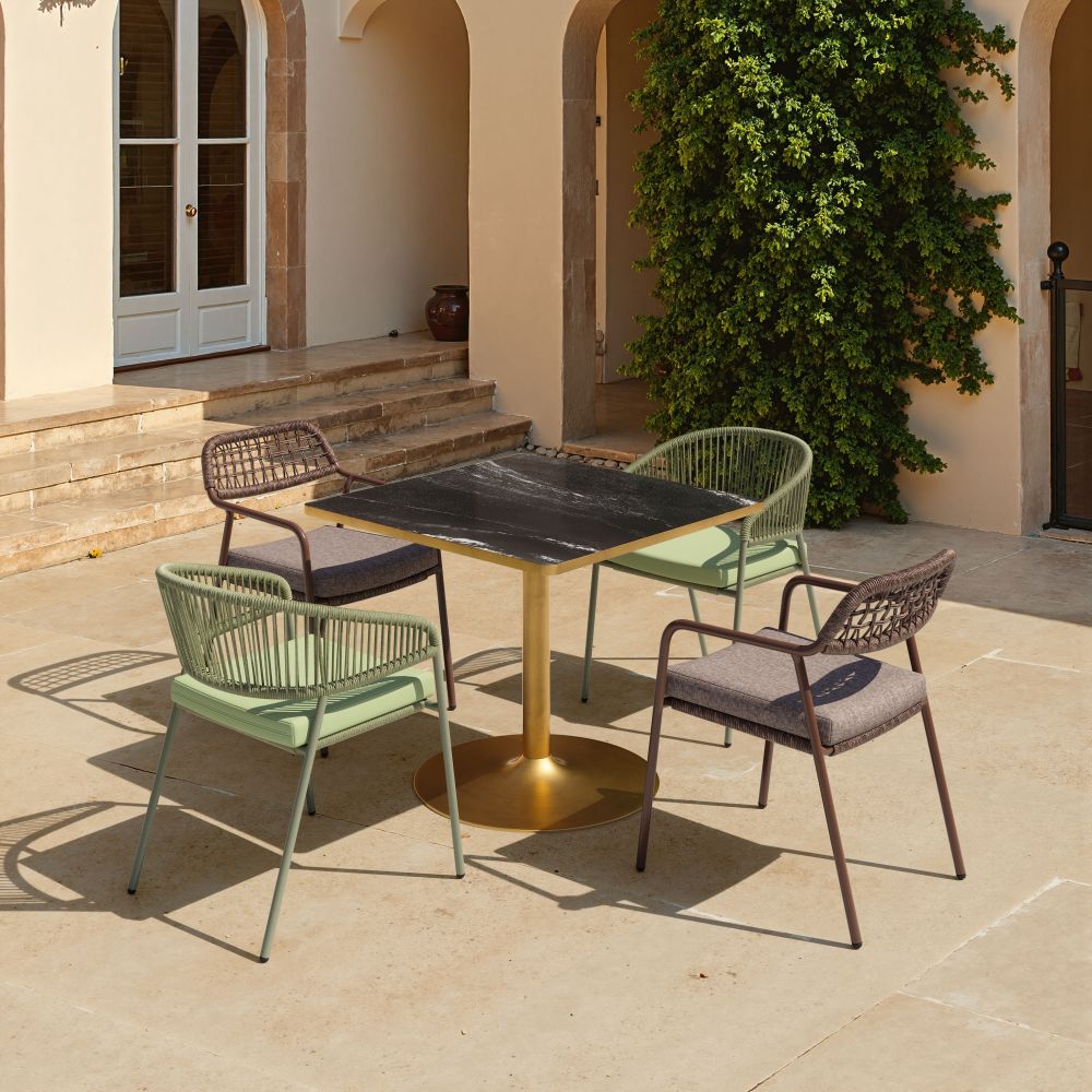 Skye Olefin Fabric Outdoor Dining Chair 2PC