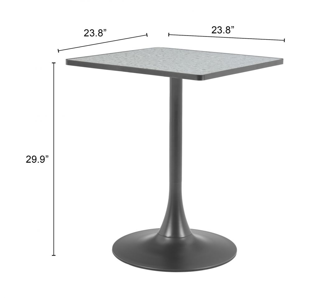 Spot Wood Top Square Bistro Table