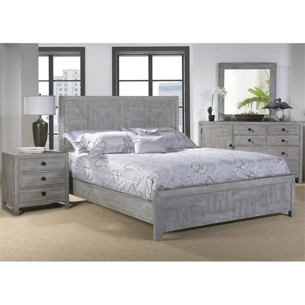 Studio 20 Wooden Modern Panel Bed