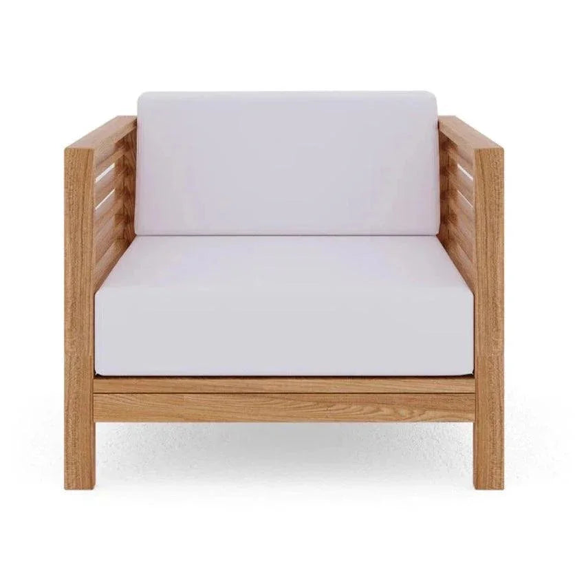 ***Summer Teak Outdoor Club Chair with Sunbrella Cushions