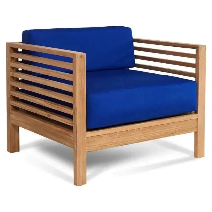 ***Summer Teak Outdoor Club Chair with Sunbrella Cushions