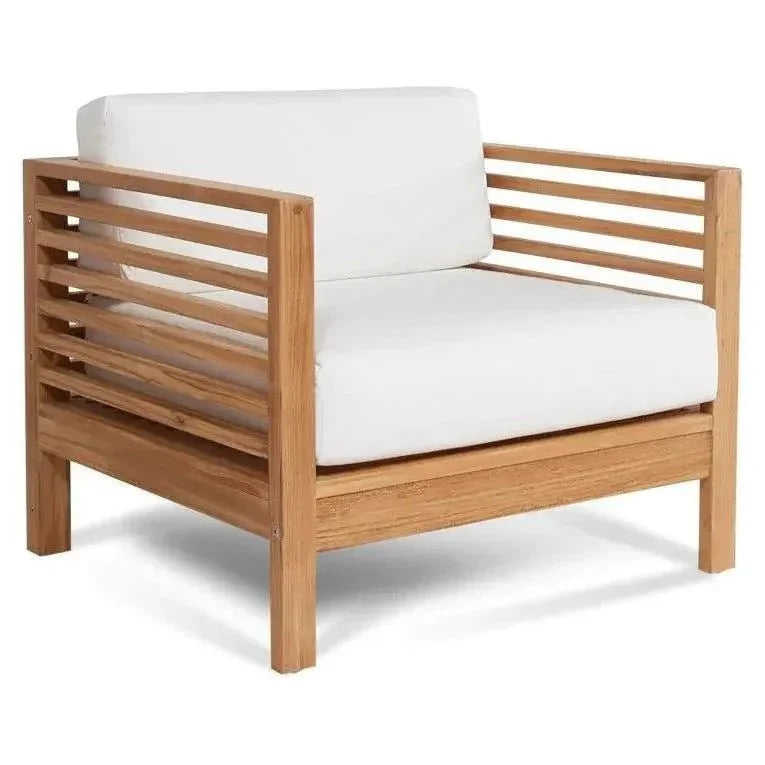 ***Summer Teak Outdoor Club Chair with Sunbrella Cushions