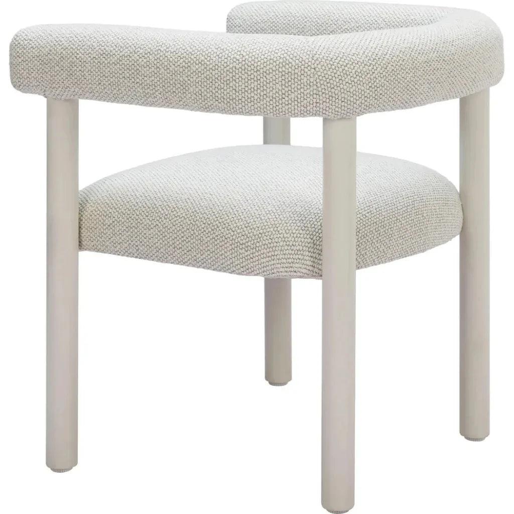 Sunbath Aluminum White Dining Arm Chair 2PC