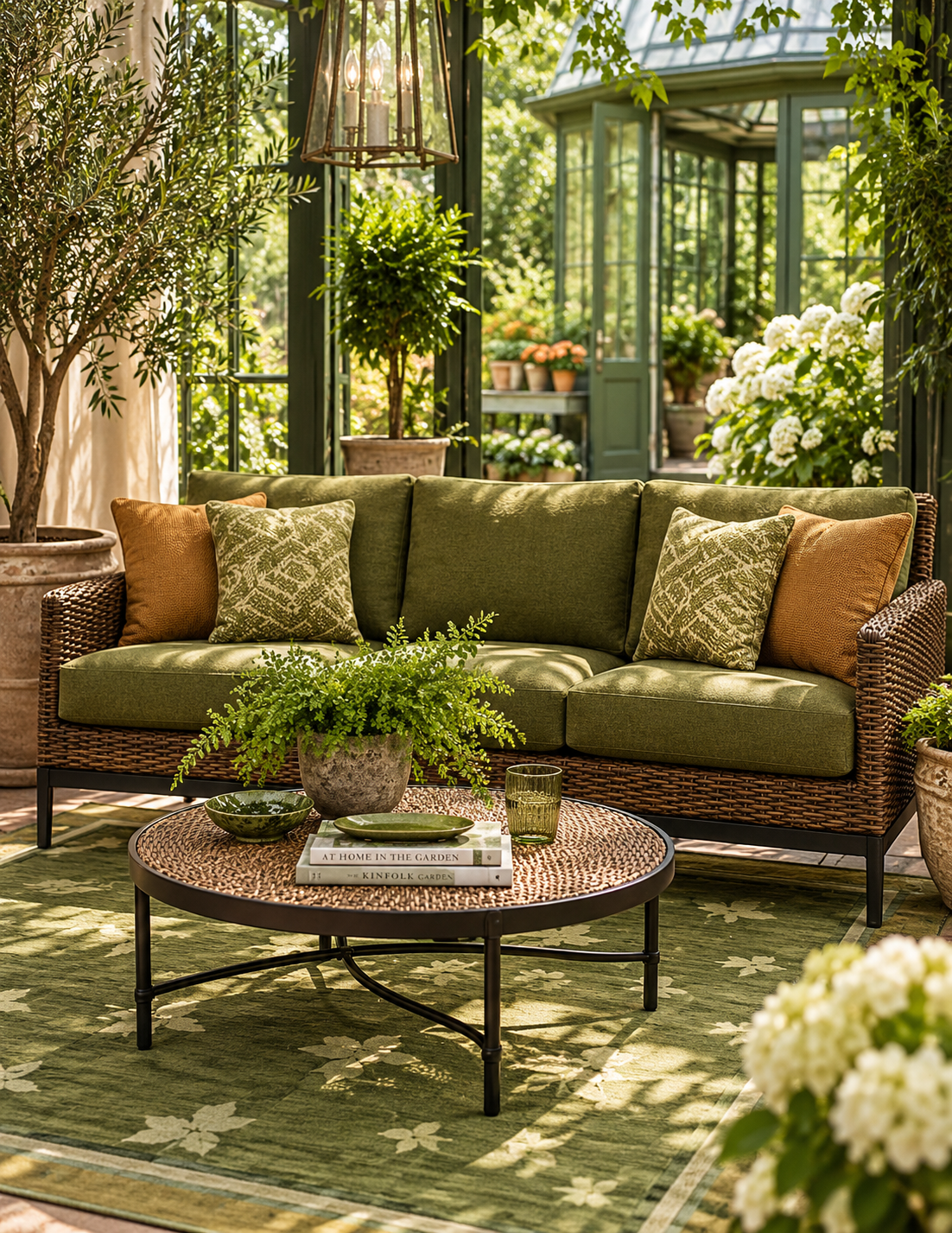 The Horizon Garden Woven Sofa