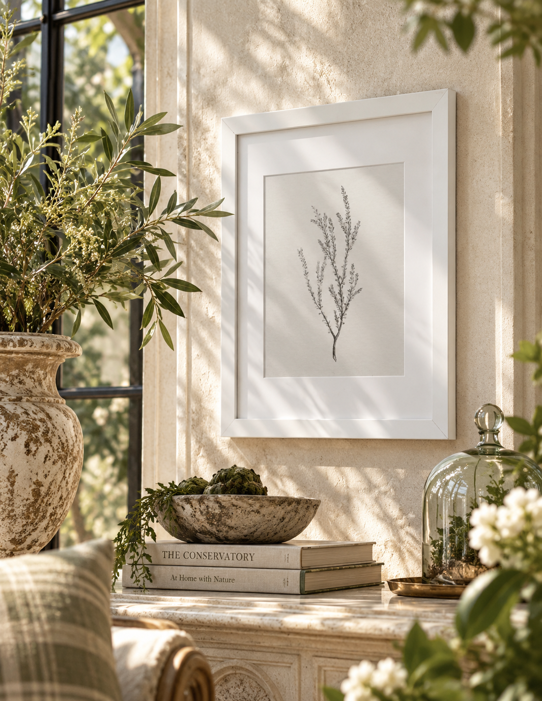 Enid 19th-Century Botanical Sketch Wall Art