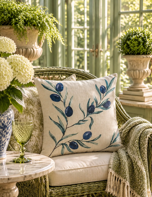 The Citrus House Botanical Pillow