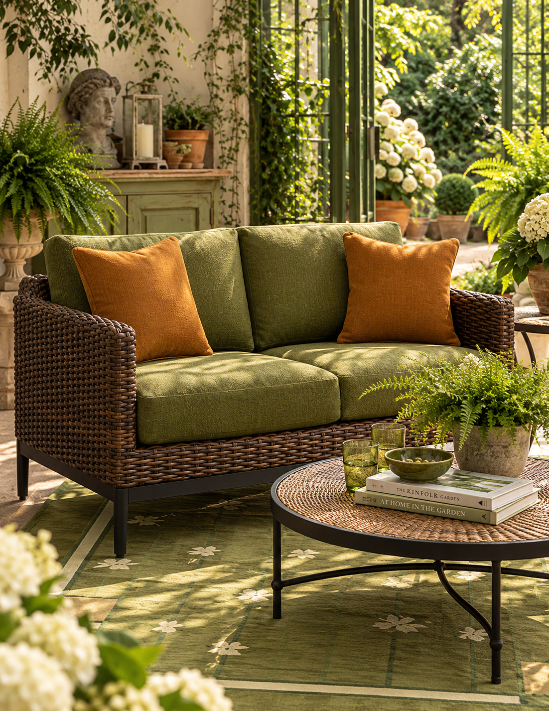 The Horizon Garden Woven Loveseat