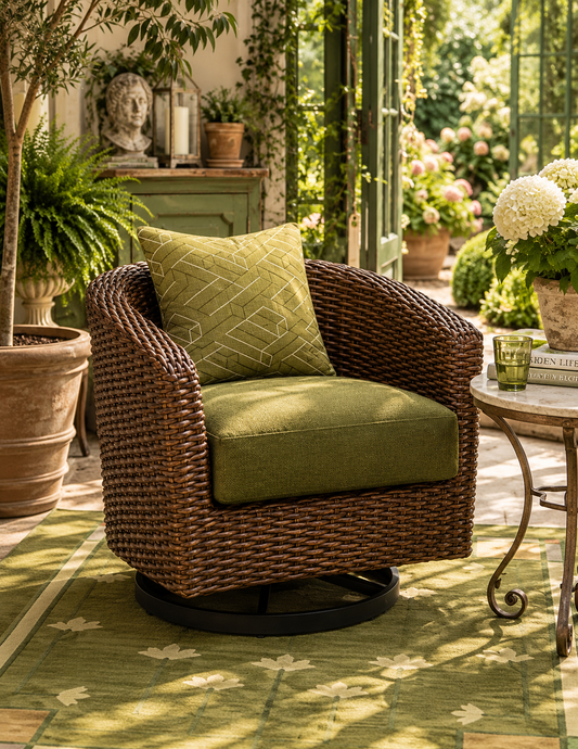 The Horizon Garden Swivel Lounge Chair