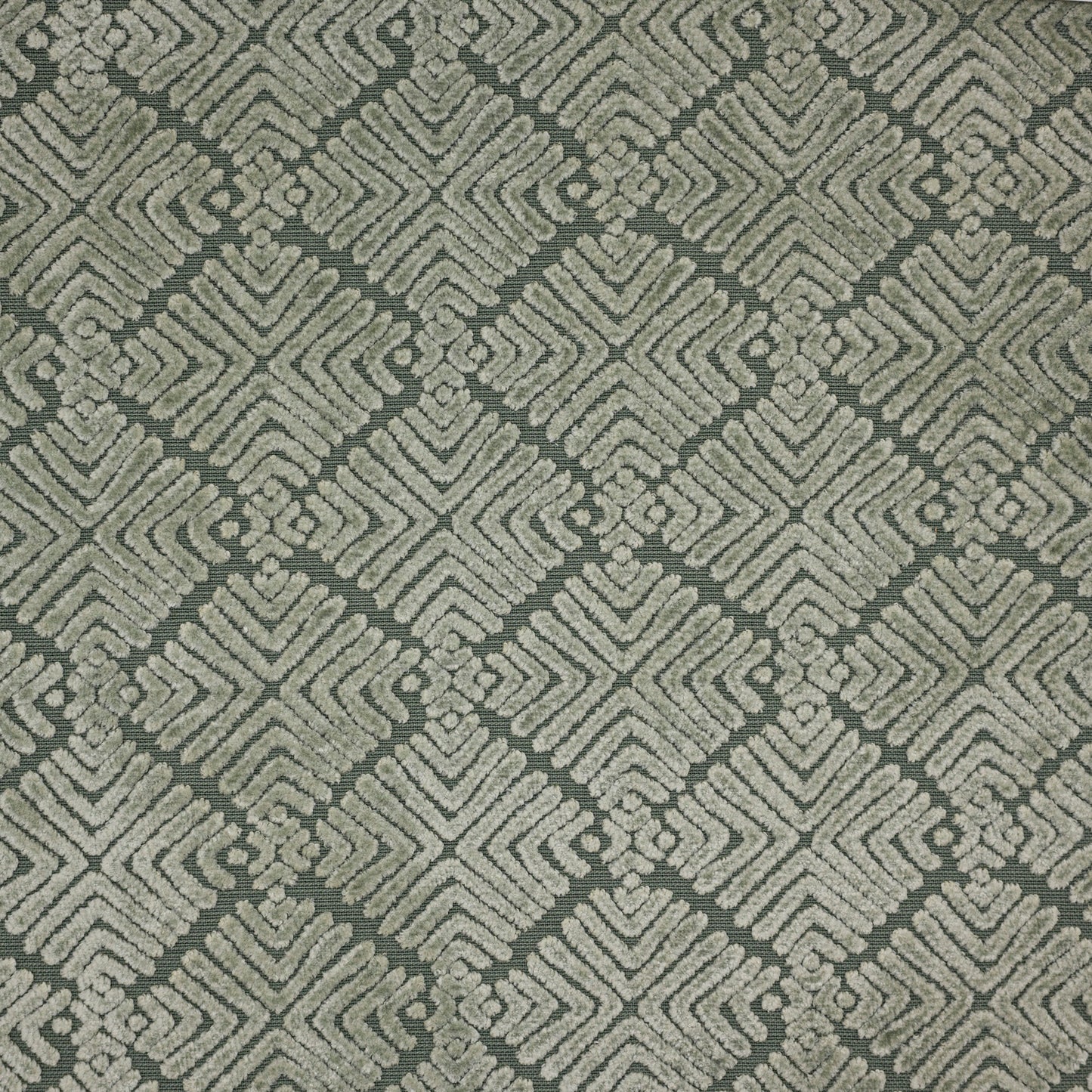 TEYA - BURNOUT VELVET GEOMETRIC SHAPES  UPHOLSTERY FABRIC BY THE YARD