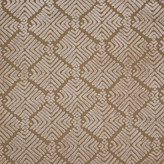 TEYA - BURNOUT VELVET GEOMETRIC SHAPES  UPHOLSTERY FABRIC BY THE YARD