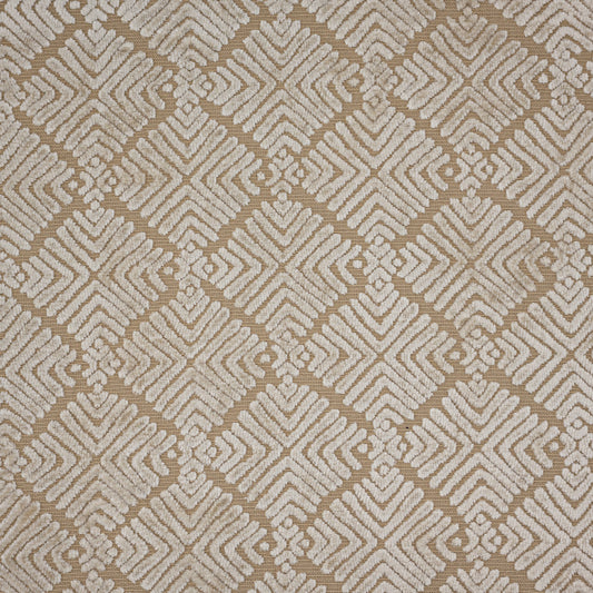 TEYA - BURNOUT VELVET GEOMETRIC SHAPES  UPHOLSTERY FABRIC BY THE YARD