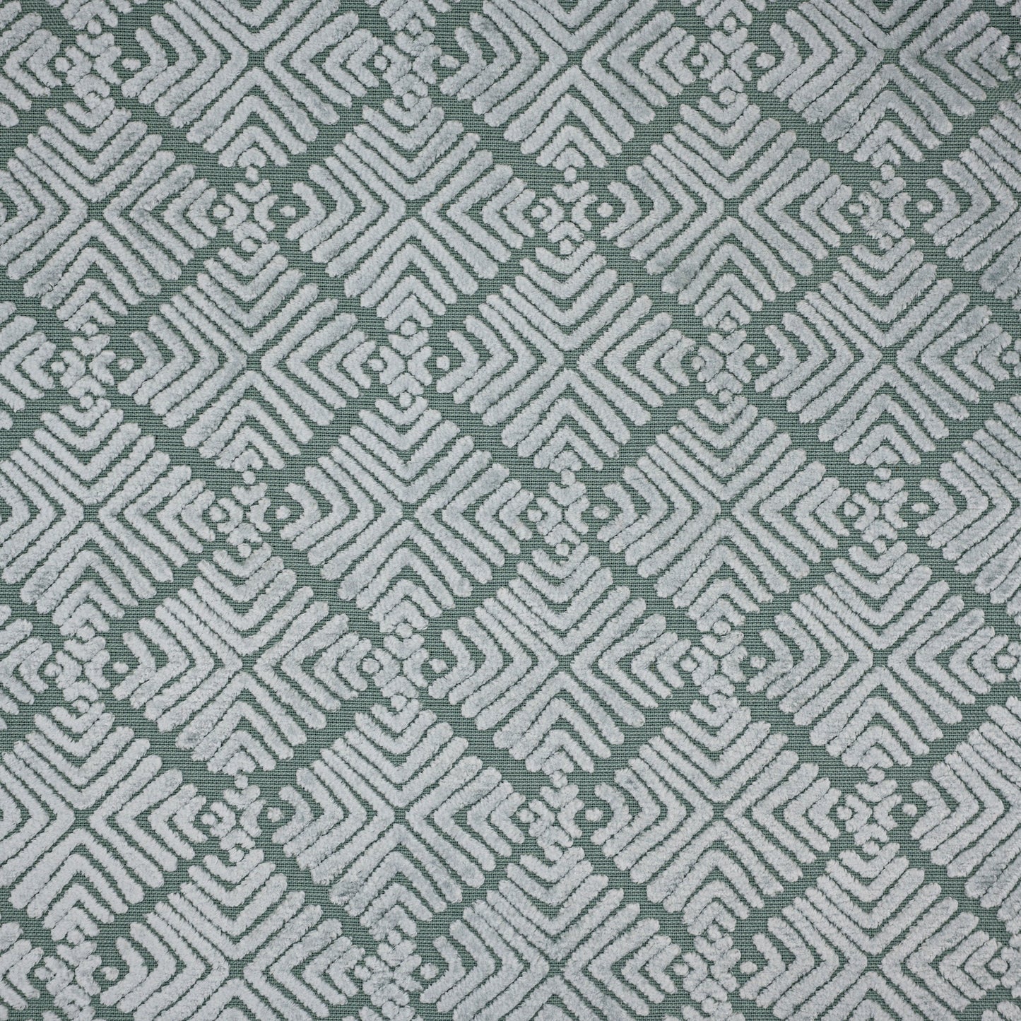 TEYA - BURNOUT VELVET GEOMETRIC SHAPES  UPHOLSTERY FABRIC BY THE YARD