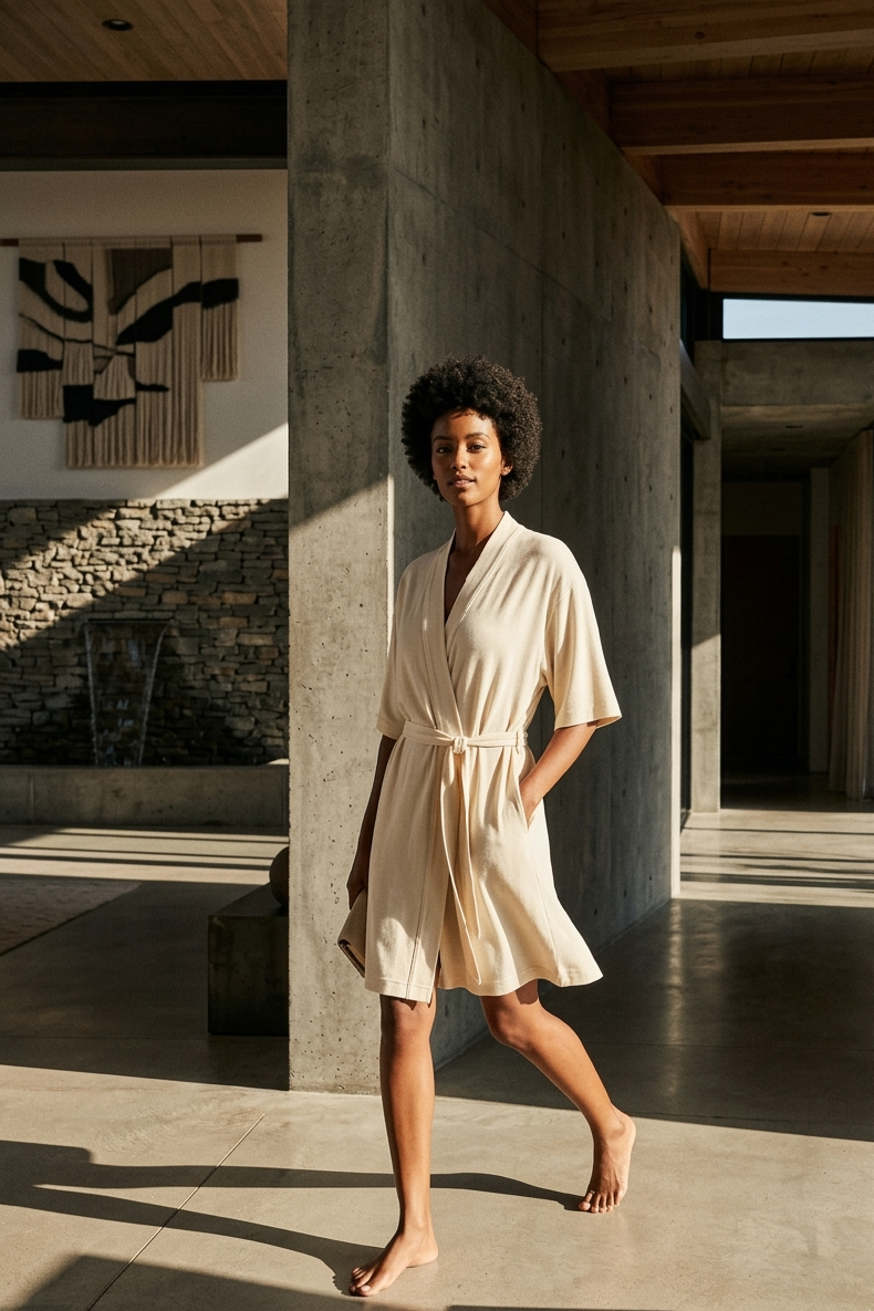 Tencel | Supreme Short-sleeve Robe