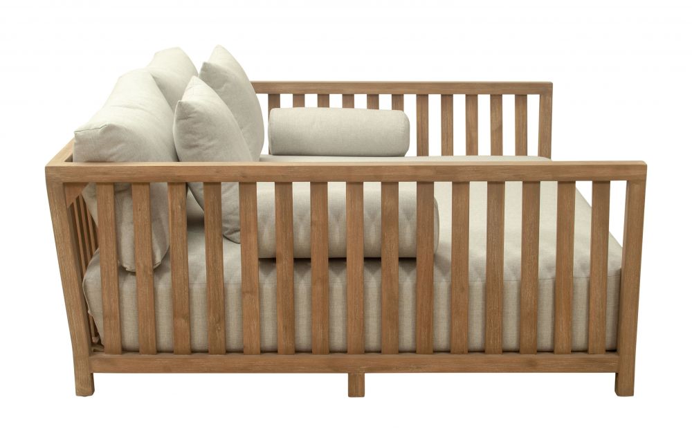 Teras Outdoor Daybed – Acacia Wood & Upholstered Olefin Fabric