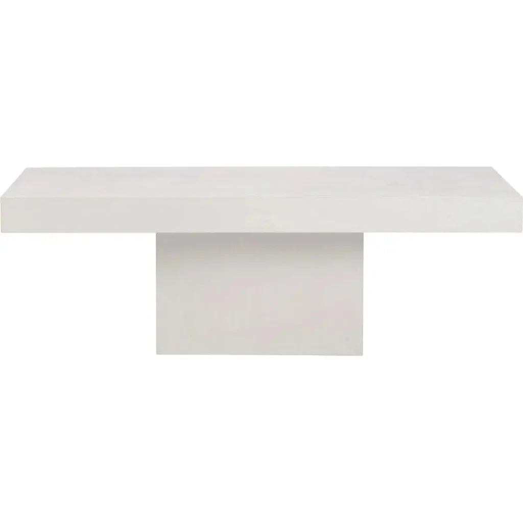Terrace Concrete White Outdoor Coffee Table