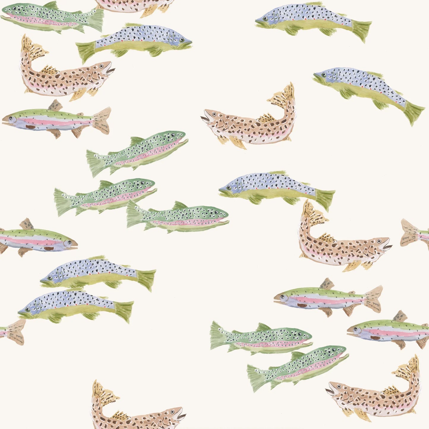 Tight Lines in Cream Wallpaper