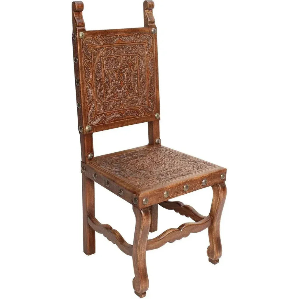 Prado Tooled Leather Dining Chair
