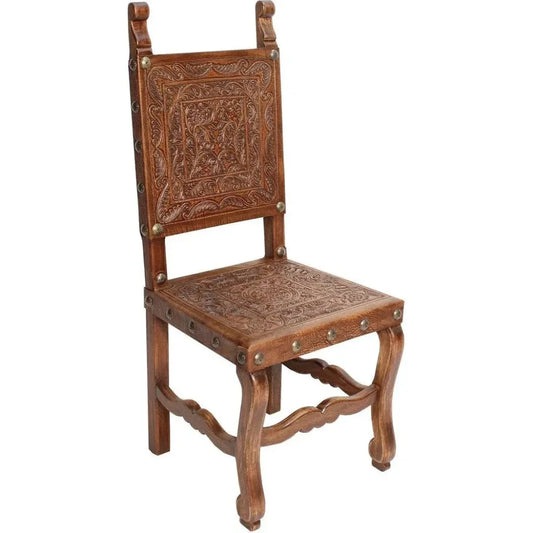Prado Tooled Leather Dining Chair