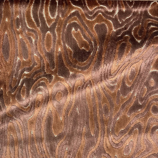ECHO - ABSTRACT PATTERN CUT VELVET UPHOLSTERY FABRIC BY THE YARD
