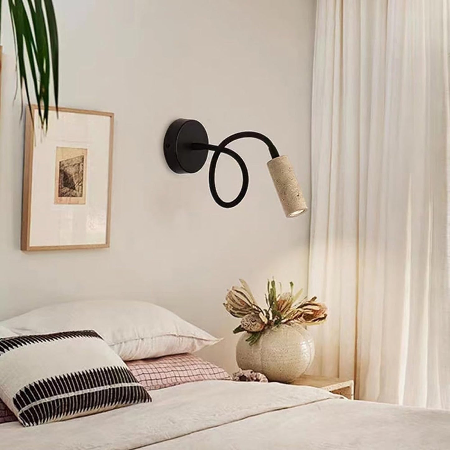 Travertine Adjustable Wall Light