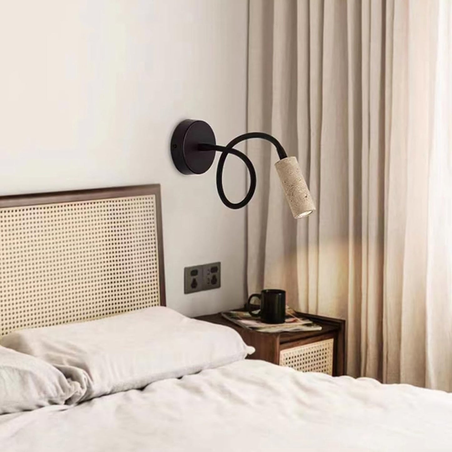 Travertine Adjustable Wall Light