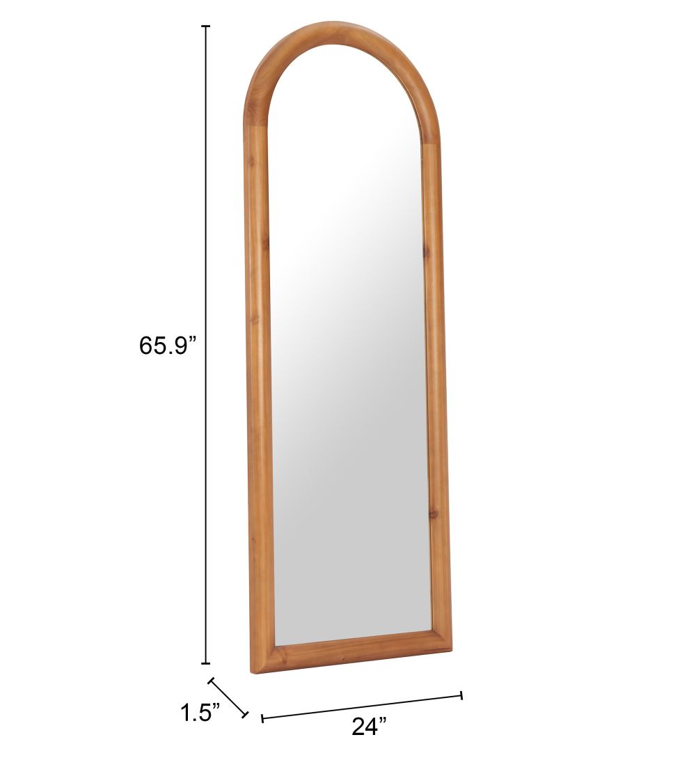 Tur Natural Wood Frame Floor Mirror