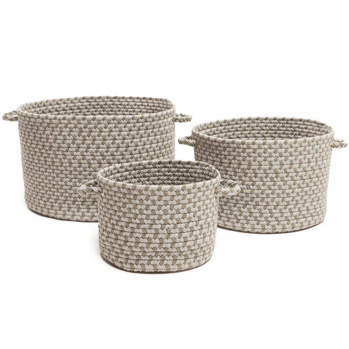 Twin River Braided Handmade Basket 3PC