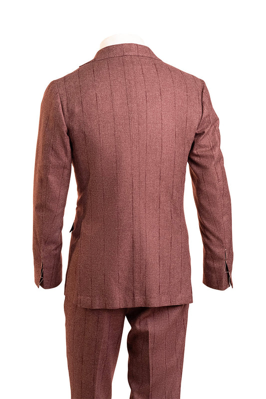Sartorio Pinstripe Virgin Wool-Cotton-Cashmere Suit