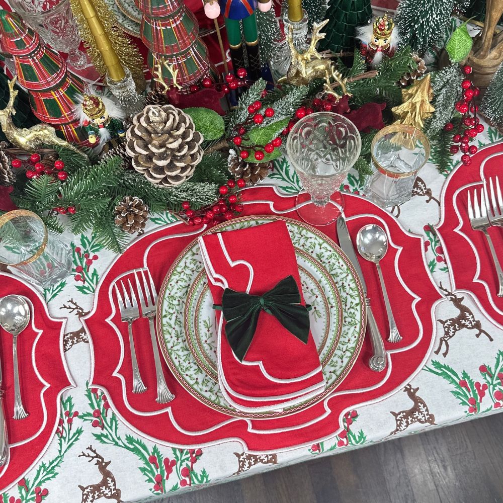 The Enchanted Christmas Reindeer - Tablecloth
