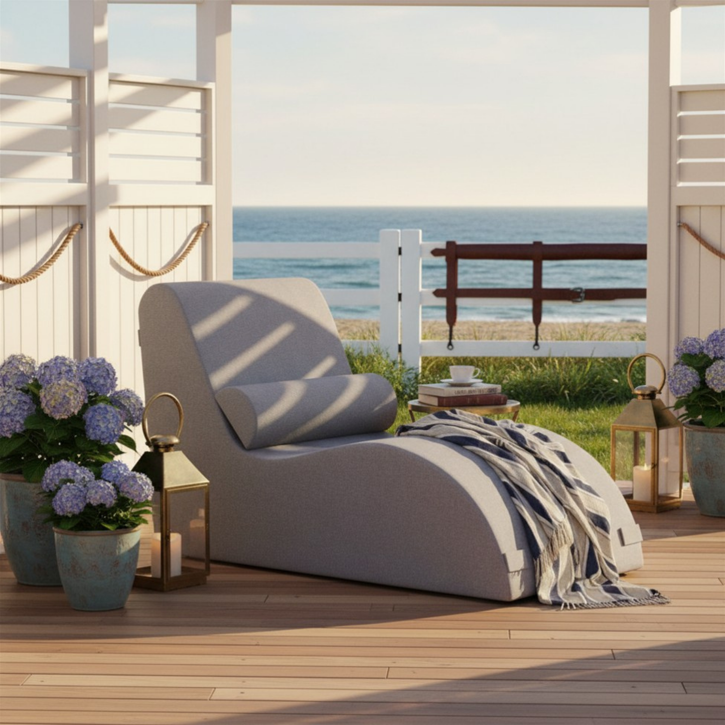 The Luanda Olefin Fabric Outdoor Luxury Chaise Lounge