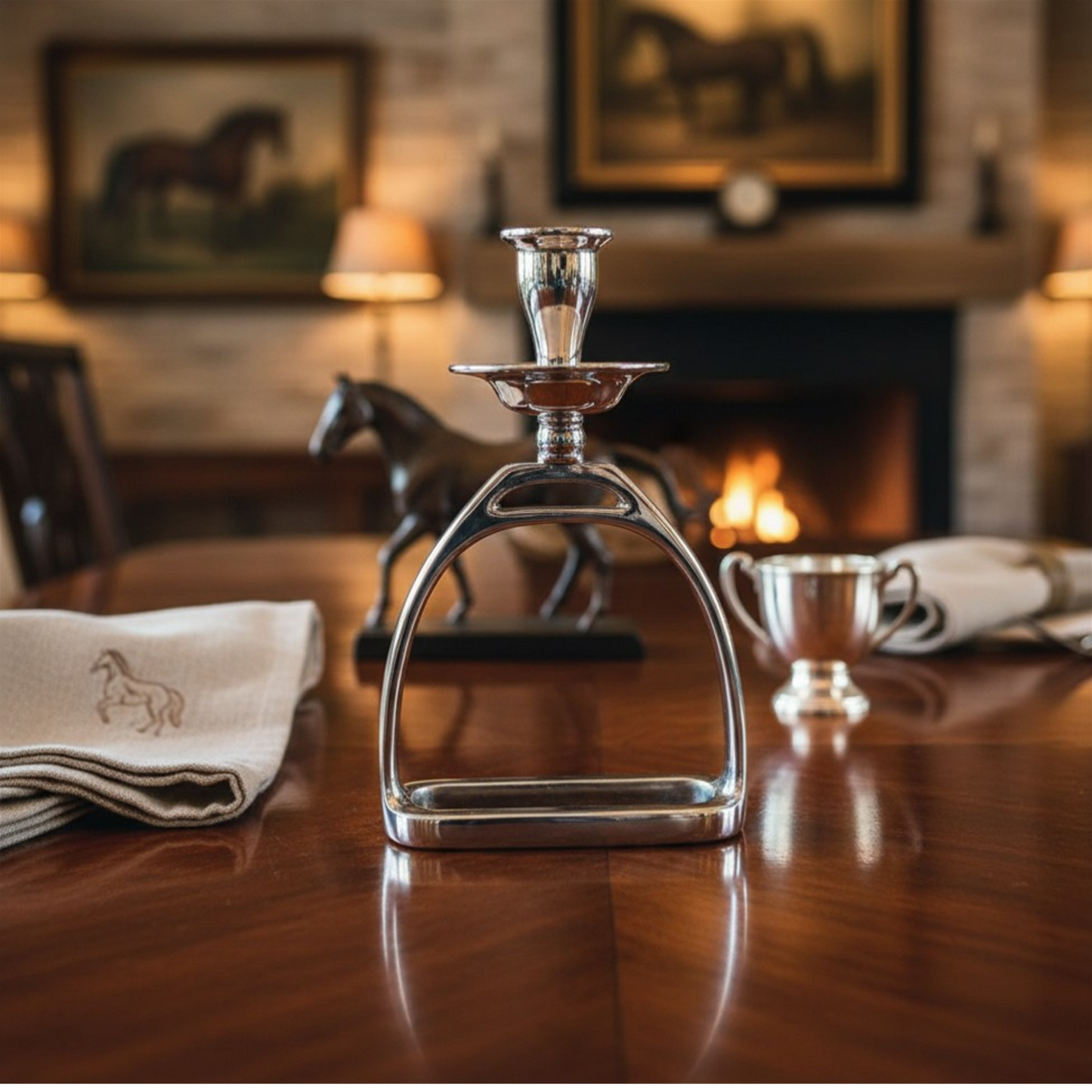 The Stirrup Equestrian Candle Holder