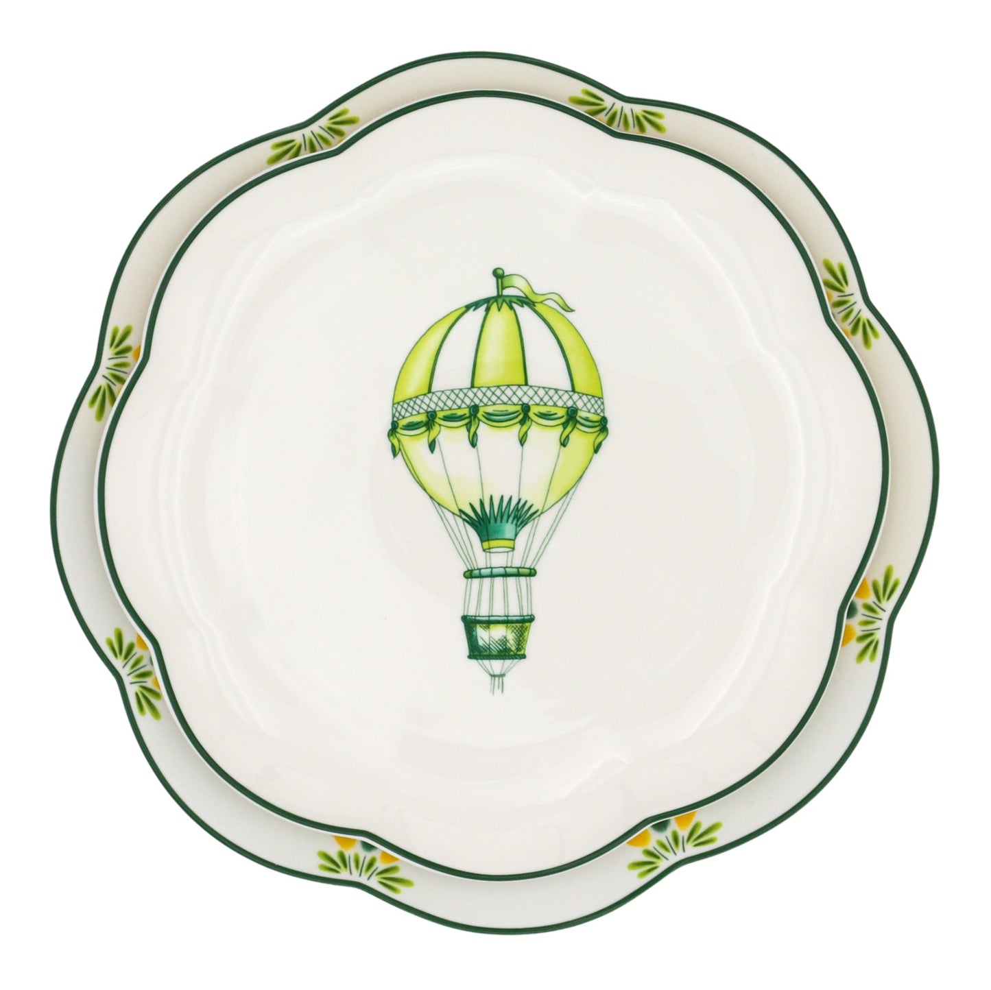 Valensole Lavender Scalloped Dinner Plate - Case of 12 Plates (+3 Bonus Plates)