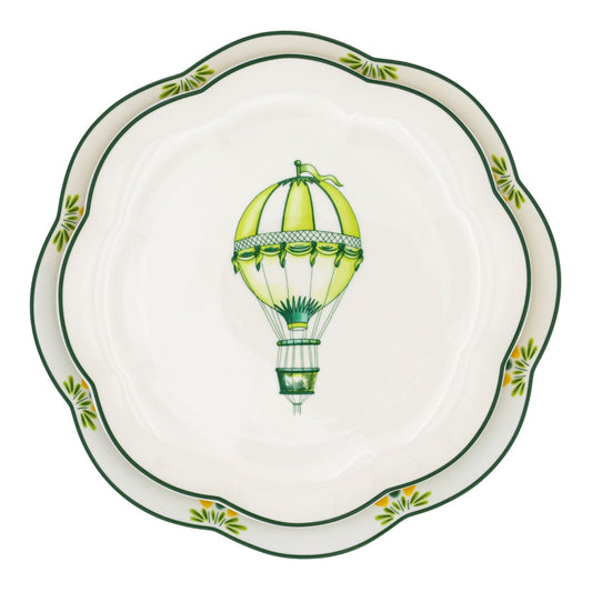 Valensole Lavender Scalloped Dinner Plate - Case of 12 Plates (+3 Bonus Plates)