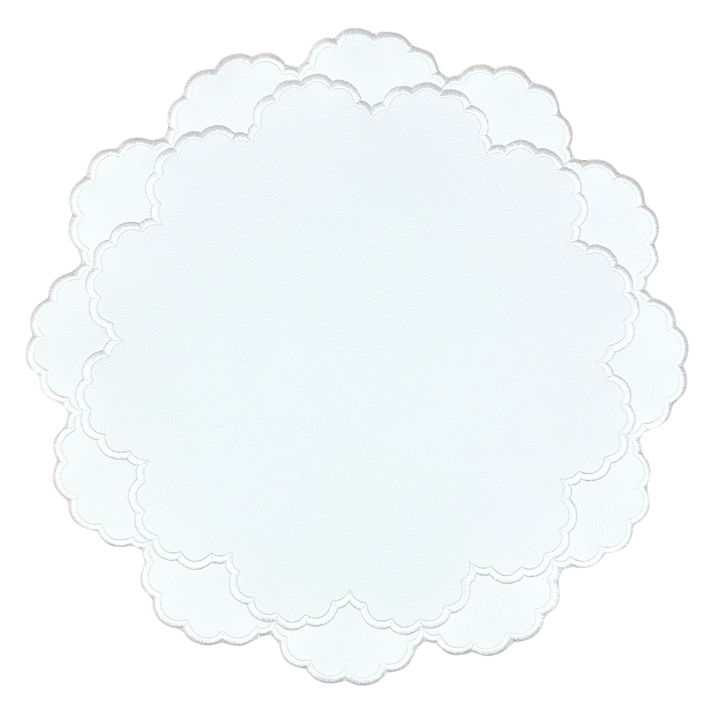 The Lillian Leather (Vegan) - White (Set of 4)