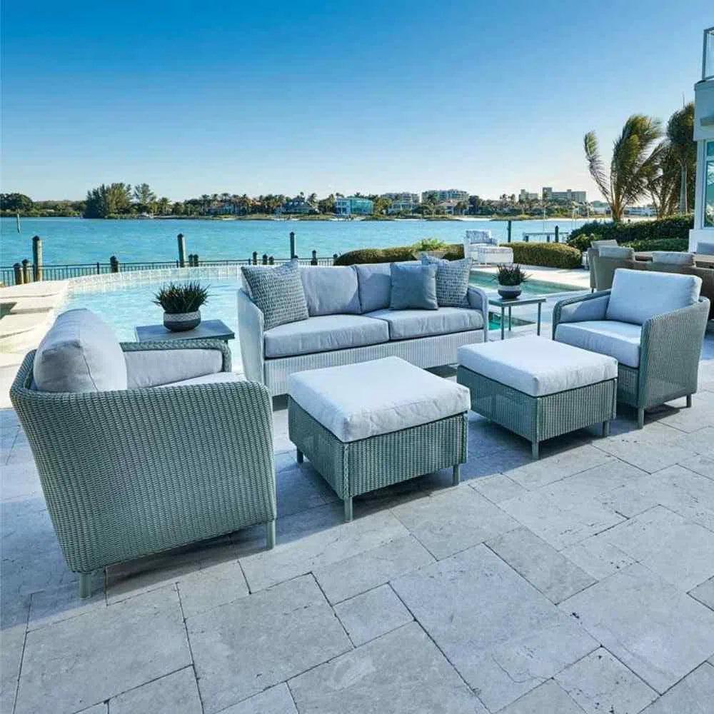 Visions Ottoman Premium Wicker Furniture Lloyd Flanders