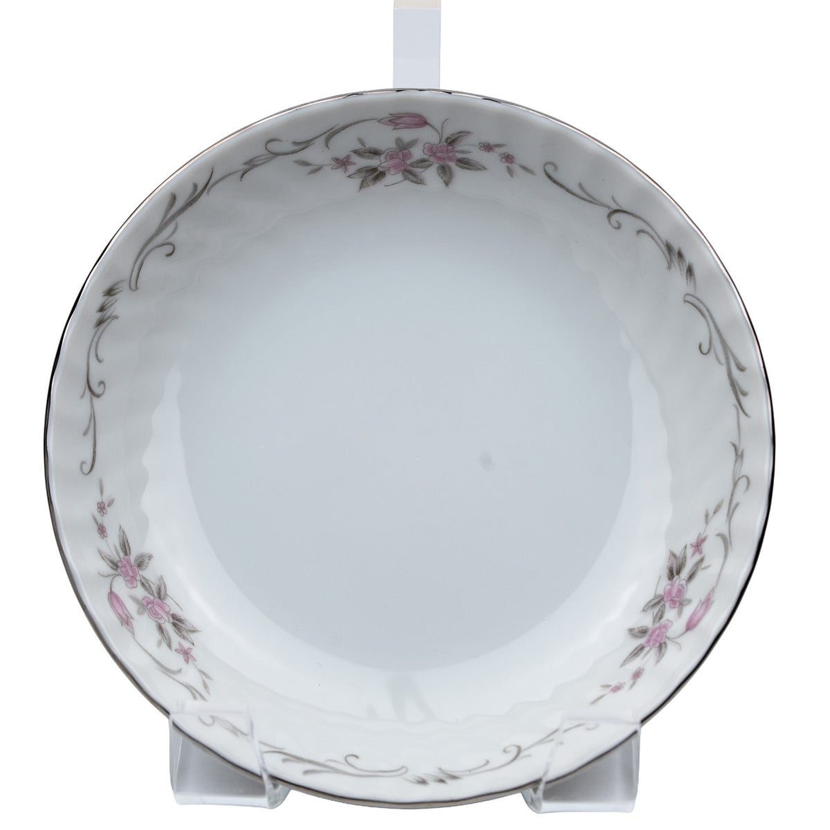 Gold Standard GST1 Rosebud Porcelain Fruit Bowl — Silver Edge