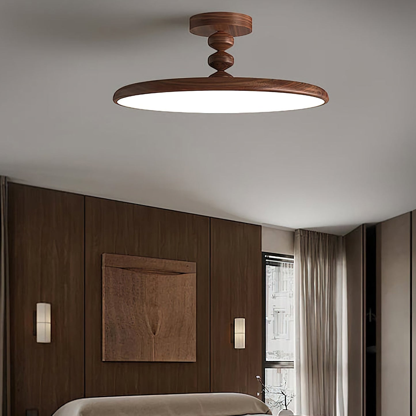 Walnut Ceiling Light