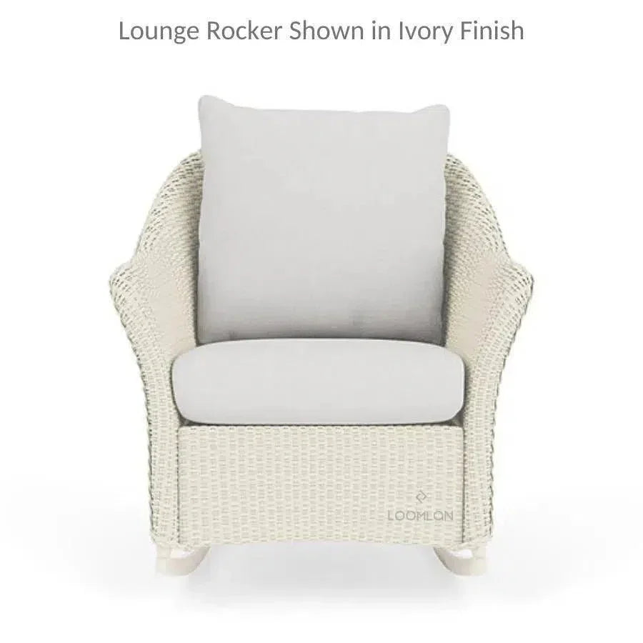 Weekend Retreat Wicker Loveseat with Rocker Set 3PC