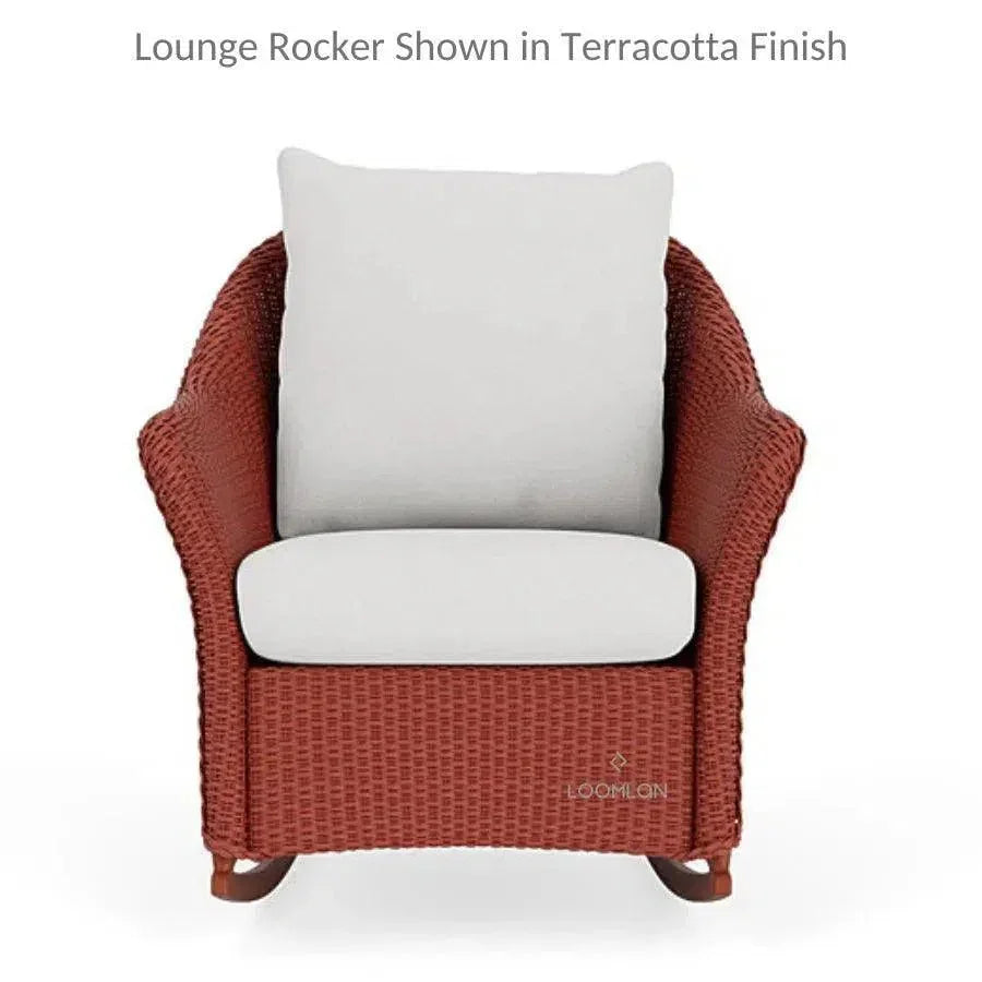 Weekend Retreat Wicker Loveseat with Rocker Set 3PC