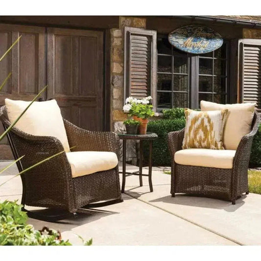 Weekend Retreat Rocker Lounge Chair with Table Set