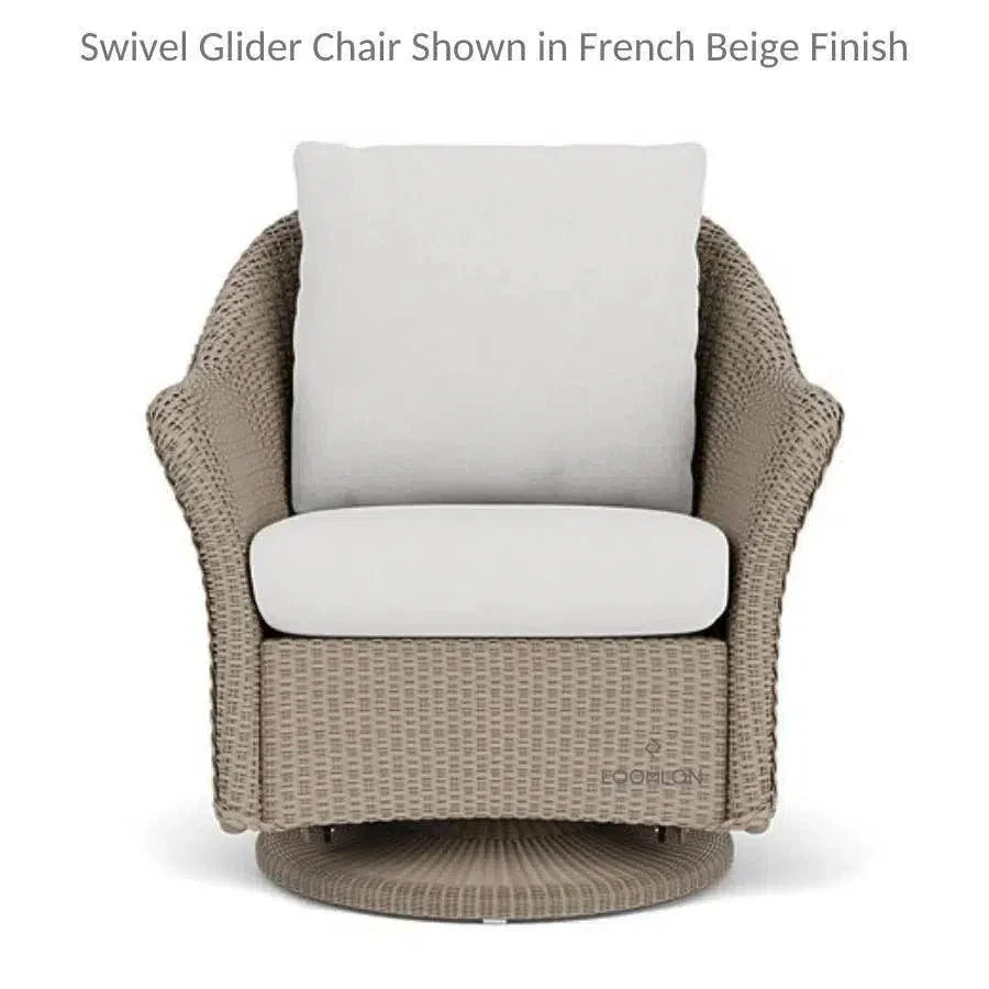 Weekend Retreat Swivel Lounge Chair with Ottoman