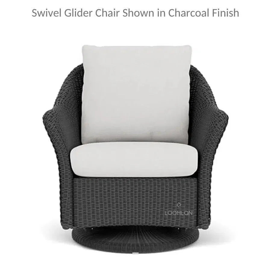 Weekend Retreat Swivel Lounge Chair with Ottoman