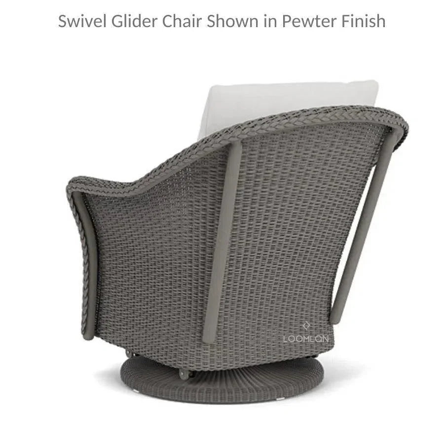 Weekend Retreat Swivel Lounge Chair with Ottoman