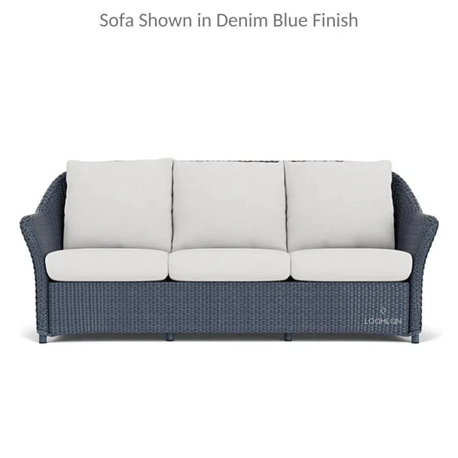 Weekend Retreat Wicker Sofa with Lounge Chair Set